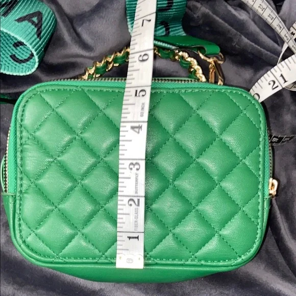 Marc Jacobs Green Quilted Women's Bag Purse Cross Body - Picture 12 of 16